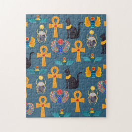 Antique Egypt Pattern, Hieroglyphics digital paper ジグソーパズル