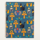 Antique Egypt Pattern, Hieroglyphics digital paper プランナー手帳 (正面)