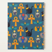 Antique Egypt Pattern, Hieroglyphics digital paper プランナー手帳 (裏面)