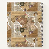Antique Ephemera Collage Aesthetic Deluxe Journa ノートブック (裏面)