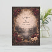 Antique European Baroque Wedding 招待状 (スタンド正面)