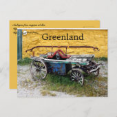 Antique Fire Engine at Museum Upernavik Greenland ポストカード (正面/裏面)