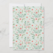 Antique Floral Scalloped Baby Shower 招待状 (裏面)