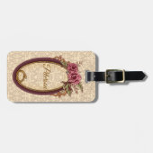 Antique Floral Snake Personalized ラゲッジタグ (正面横)