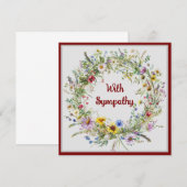 Antique Floral Wreath Notecard Collection ノートカード (正面/裏面)