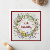 Antique Floral Wreath Notecard Collection ノートカード (正面/裏面インサイチュ)