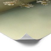 Antique Flower Toilet Paper Roll Print, Bathroom ポスター (角)