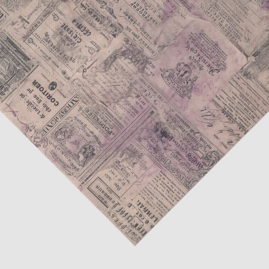 Antique French Collage 薄葉紙 (詳細)