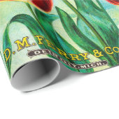 Antique Garden Advertisement, Yellow Red Tulips ラッピングペーパー (ロールコーナー)