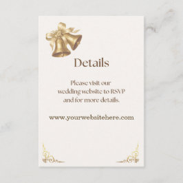 Antique Gold Bells Details Enclosure エンクロージャーカード
