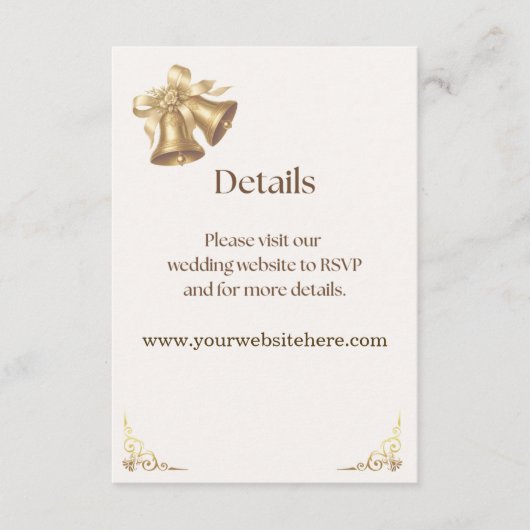 Antique Gold Bells Details Enclosure エンクロージャーカード (正面)