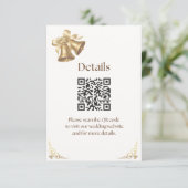 Antique Gold Bells Wedding Enclosure card エンクロージャーカード (スタンド正面)