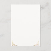 Antique Gold Bells Wedding Enclosure card エンクロージャーカード (裏面)