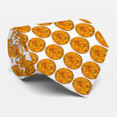 ANTIQUE GOLD FLORENTINE FORINT White ネクタイ (ロール)