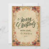 Antique Gold Holiday シーズンカード (正面)