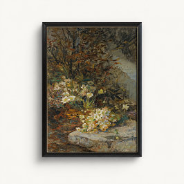 Antique Hellebore Garden Wall Poster ポスター