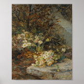Antique Hellebore Garden Wall Poster ポスター (正面)