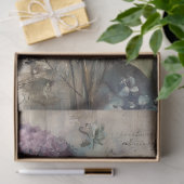 Antique Hydrangea Botanical Art Decoupage 薄葉紙 (ギフト)