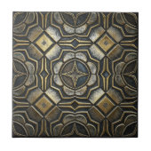 Antique Iron Industrial Geometric #10 ID1227 タイル (正面)