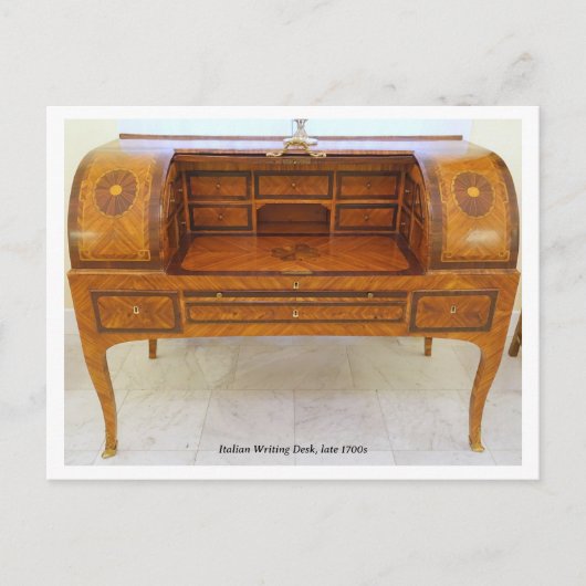 Antique Italian Writing Desk Photo ポストカード (正面)