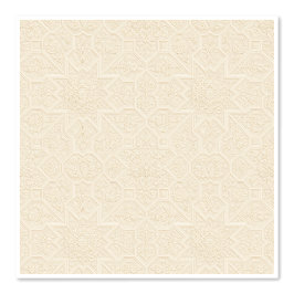 Antique Ivory Persian Floral Tile Wallpaper (A) 壁紙