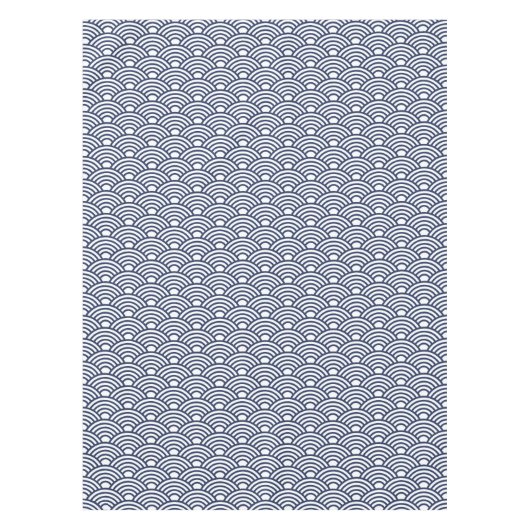 Antique Japanese Seigaiha Waves テーブルクロス (正面)