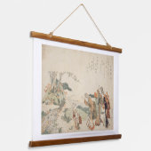 Antique Japanese Ukiyo-e Tapestry - Classical 吊り下げ型タペストリー (傾斜あり)