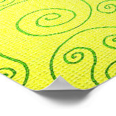 Antique kit Cat Clock Poster ポスター (角)