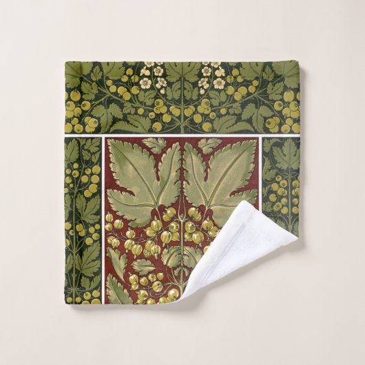 Antique Leaf Pattern Towel バスタオルセット (ウォッシュタオル)
