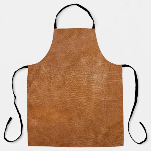 Antique Leather Texture, TANleather,texture,backgr エプロン (正面)