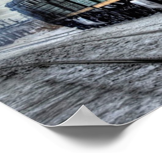 Antique Locomotive Steam Engine Train Poster ポスター (角)