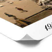 Antique London England, Trafalgar Square ポスター (角)