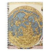 Antique Lunar Crater Map Notebook ノートブック (正面)