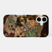 Antique Map and Compass Academia Case iPhone 16ケース (裏面横)