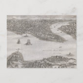 Antique Map Constantinopel Turkey Vintage Ottoman ポストカード (正面)
