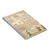 Antique Map of China Provinces Notebook ノートブック (右側)