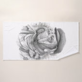 Antique Marble Bulldog Minister Guest Towel バスタオル (バスタオル)