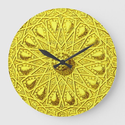 antique Middle Eastern motif ラージ壁時計 (正面)