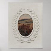 Antique Moody Landscape Print, Vintage PRINTABLE  ポスター (正面)