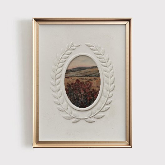Antique Moody Landscape Print, Vintage PRINTABLE  ポスター