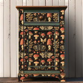 Antique Moth Botanical Curio Vintage Mushroom 薄葉紙