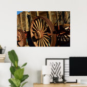 Antique mule train wagon ポスター (ホームオフィス)