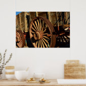 Antique mule train wagon ポスター (キッチン)