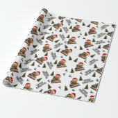 Antique Nut Christmas Wrapping Paper ラッピングペーパー (アンロールド)