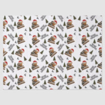 Antique Nut Christmas Wrapping Paper