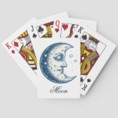 Antique of moon drawing  トランプ (裏面)