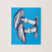 Antique of mushroom drawing ジグソーパズル (縦)