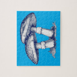 Antique of mushroom drawing ジグソーパズル