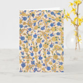 Antique Oriental Sultan Design カード (黄色い花)