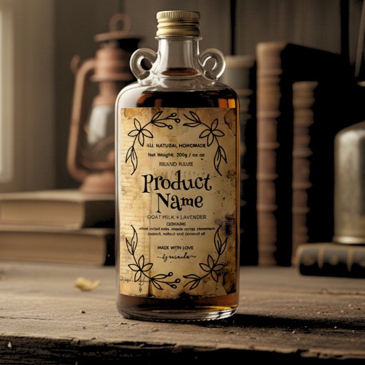 Antique paper Apothecary Style Labels ワインラベル